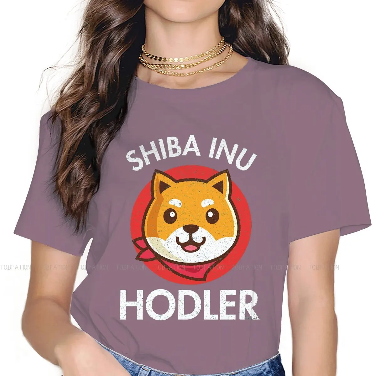 

SHIB Shiba Inu Crypto Cryptocurrency Coin TShirt for Woman Girl Shiba Inu Hodler 4XL Leisure Tee T Shirt Novelty New Design