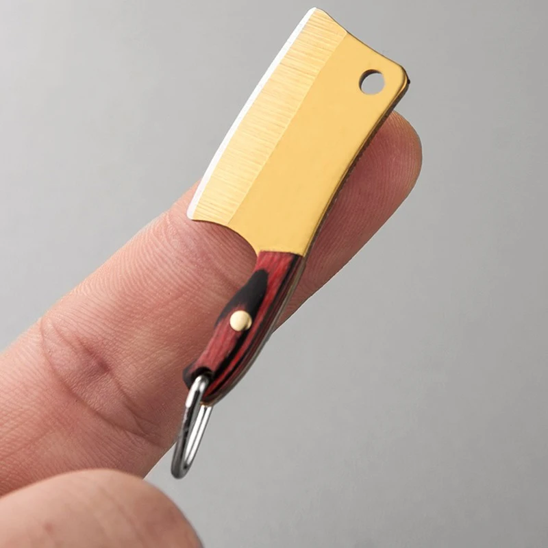 Кольцо для ключей из нержавеющей стали Миниатюрный карманный резец Овощечистка