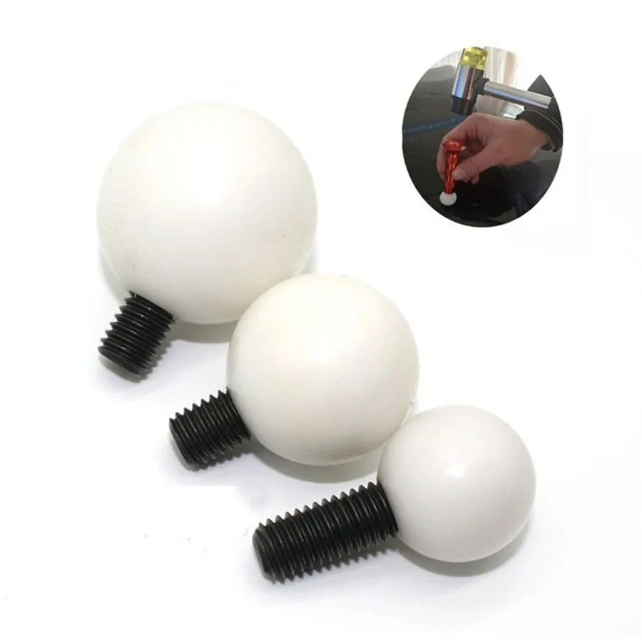 Car Dent Repair Pen Hook Ball kit Rod Round Ball Tips Nylon Round Tip M8 Screw Car Dent Repair Tools