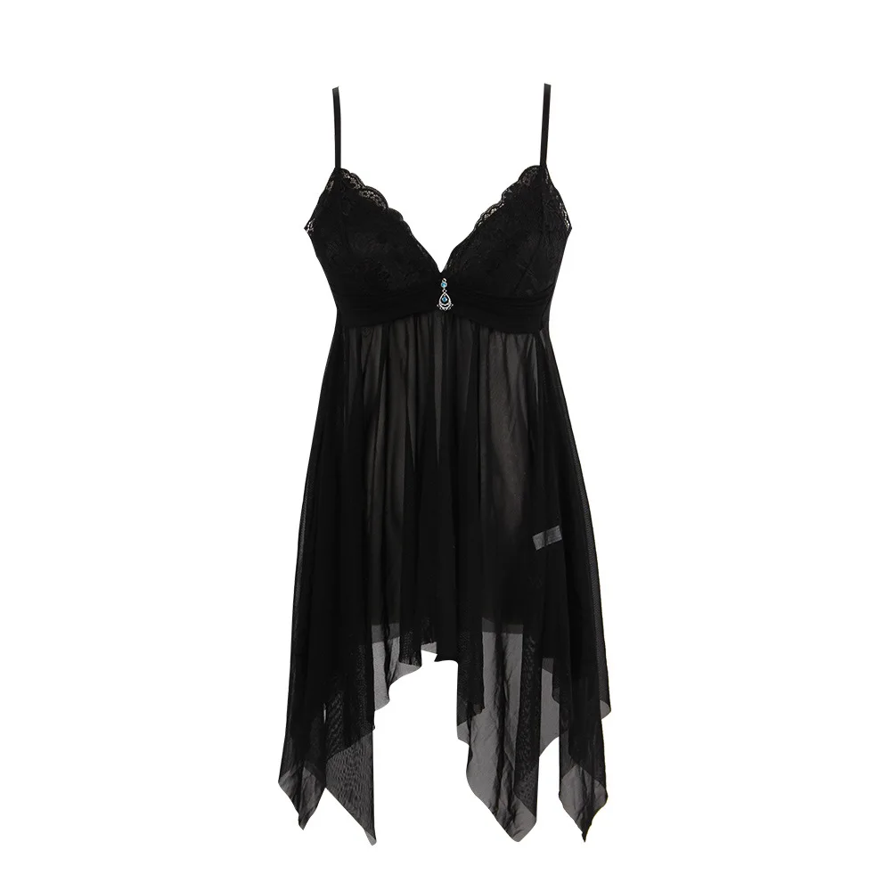 

Sexy Underwear with Bra European American Foreign Trade Pajamas Sexy Pajamas Pyjamas Nightdress Perspective Suspender Skirt