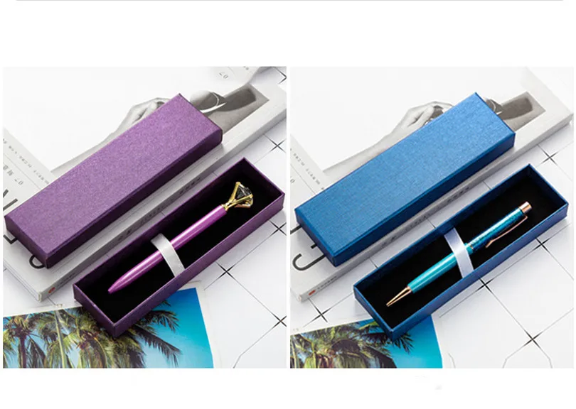 1 шт. креативная Новинка блестящая металлическая ручка с блестками и кристаллами