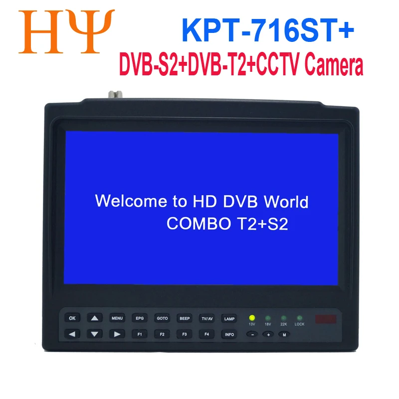 

[Genuine] kpt-716TS satellite Finder cctv camera lcd 4.3 inch DVB-S/S2 signal test with av usb