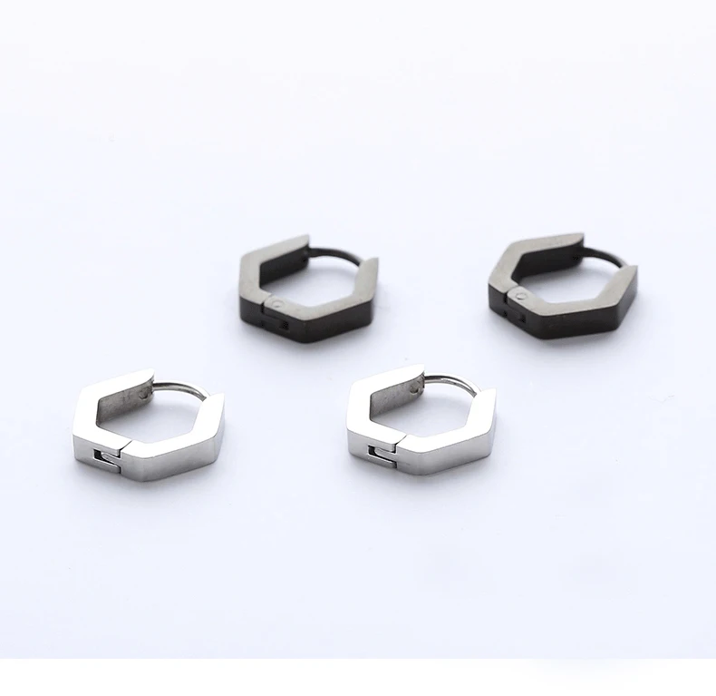 Серьги кольца Semitree из медицинской нержавеющей стали 316L креативные