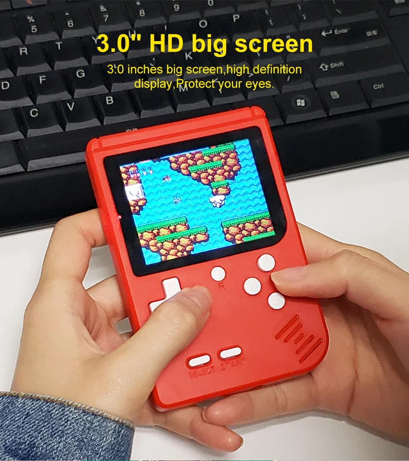 Ретро портативная мини игровая консоль 8 бит карманный портативный игровой плеер встроенный 400 В 1 классические игры Лучший подарок игра мальчик