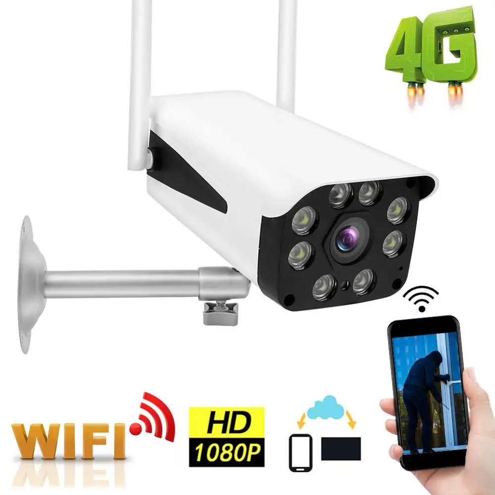 1080P HD 4G WiFi IP66 Водонепроницаемая камера двухстороннее радио ночное видение