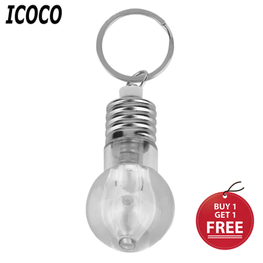 ICOCO креативный цветной меняющийся светодиодный фонарик мини лампа брелок кольцо