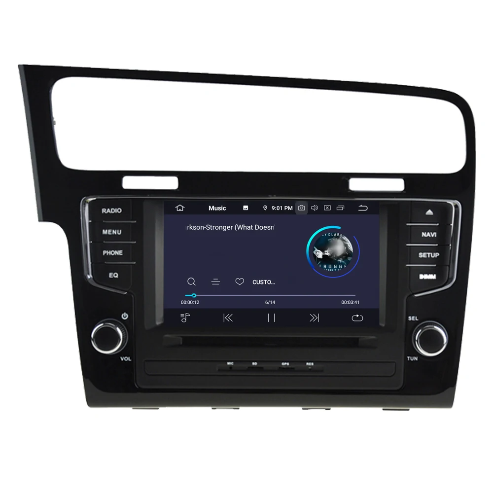 Для VW Golf 7 MK7 2014 2015 2016 для Volkswagen MIB Infotainment система сенсорный экран Android 10