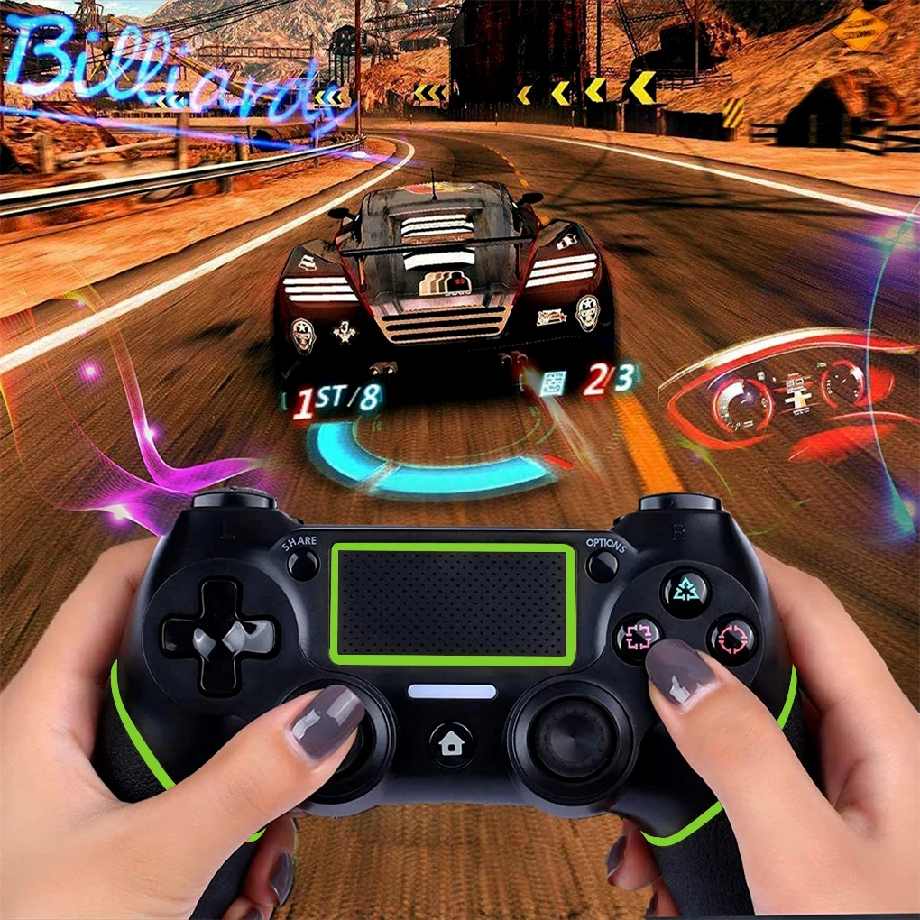 Беспроводной геймпад для Sony Playstation 4 Bluetooth контроллер Double shock PS4 ПК перезаряжаемый