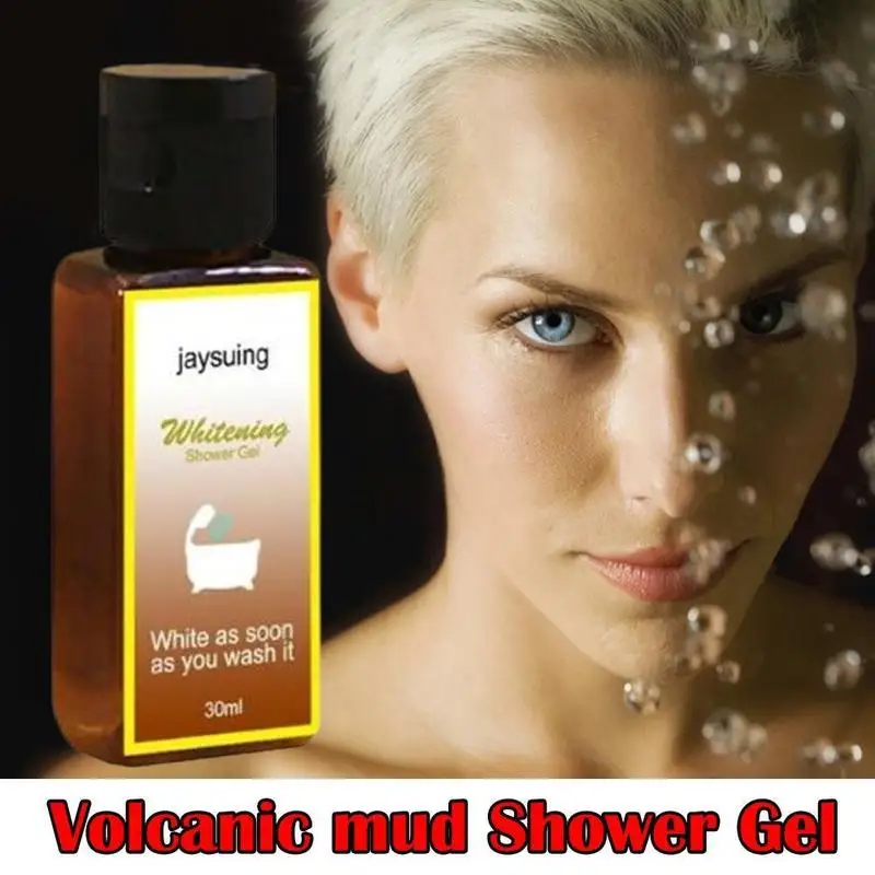 

1PC 30ml Volcanic Mud Shower Gel Body Wash Whitening Gel Fast Deep Care Clean Body Skin Exfoliating Moisturizing Bathing Pr S4L0