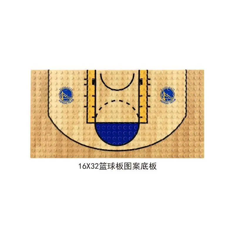 Блокировка Baseplate 32*16 баскетбольная Базовая пластина корт Строительная для