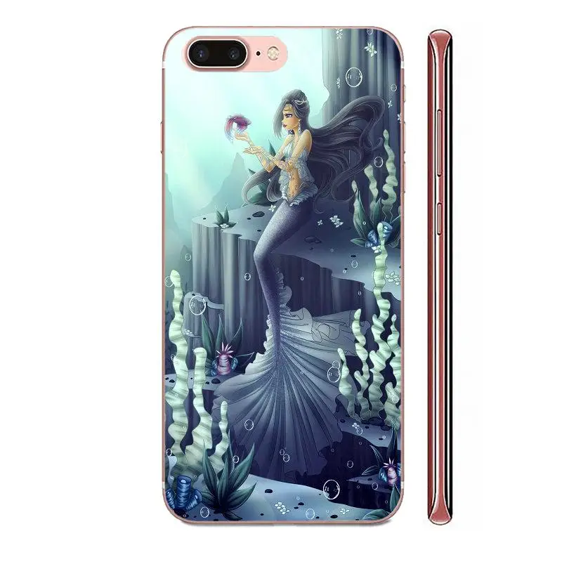 Модный мобильный телефон из ТПУ с рисунком русалки Ариэль Защита для Samsung Galaxy A51 A71