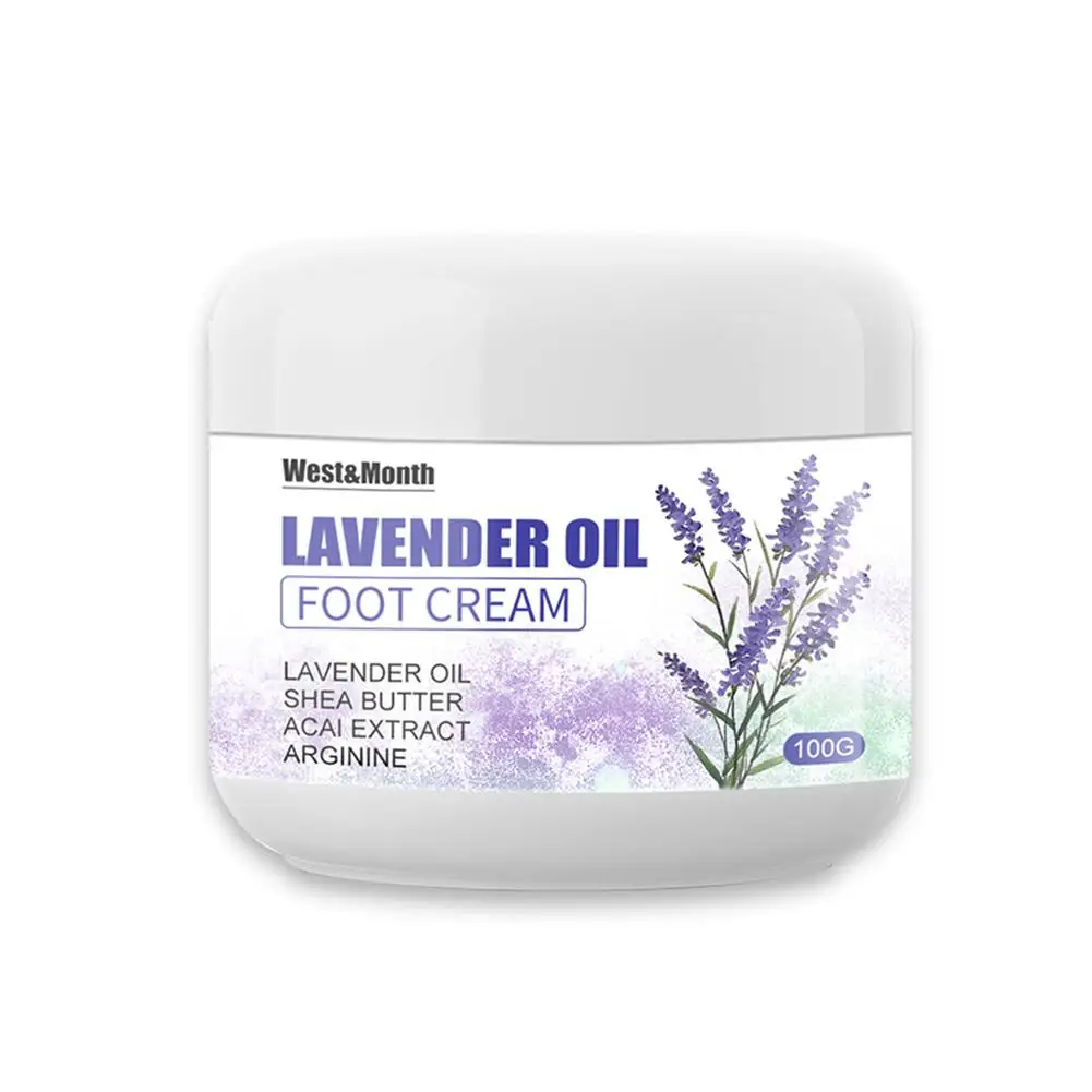 

Foot Care Cream Lavender Oil Foot Cream Softens & Prevents Dry & Rough Skin For Elbow Cracked Heels Hard Skin Calluses Dry Sk