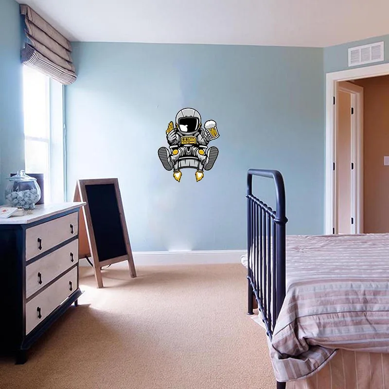 Наклейки для автомобиля RuleMylife супер крутой астронавт напиток пиво забавный