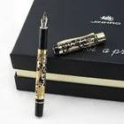 Jinhao Ручка, изысканный Дракон Золотой резной дизайн перьевая ручка 0,5 мм Iraurita ручки для письма Канцтовары Школьные офисные принадлежности
