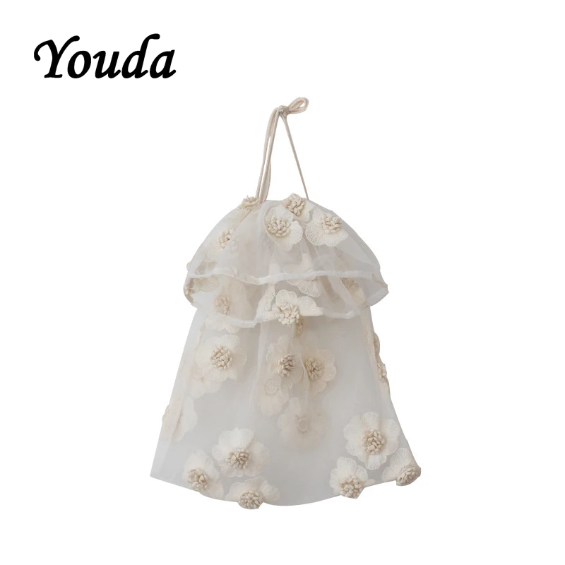 Youda женские сумки через плечо из кружевного материала в стиле ретро с цветочной