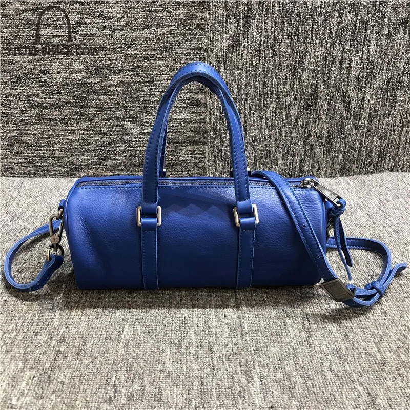 

Brand Designer Women Bucket Handbag Cow Genuine Leather Totes Fashion Ladies Packing Pouch Zipper Crossbody Bag Shoulder Bags