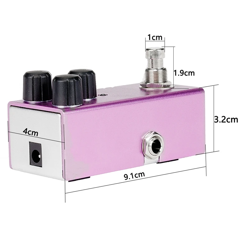

Us Dream Guitar Effects Pedal Gain/Level/Tone Knob High Low Frequency Effect Pedals with True Bypass Switch