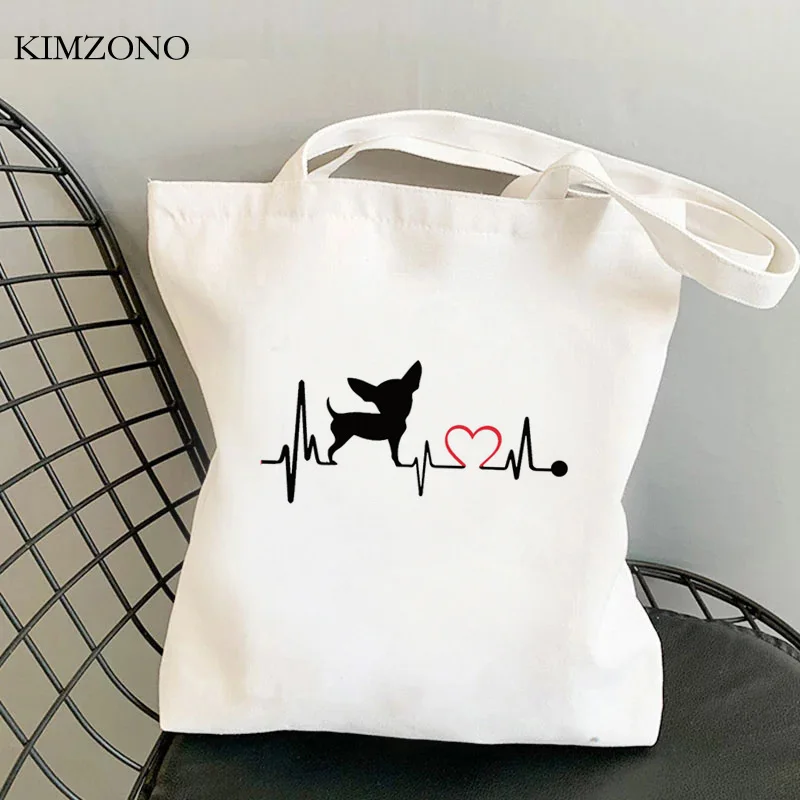 

Dog shopping bag cotton bolso reusable shopper bolsa recycle bag bag woven net custom