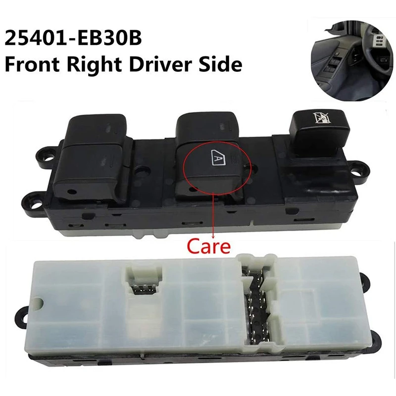 Window Master Switch for Nissan Navara D40 Pathfinder R51 Qashqai J10 25401EB30B 25401-JD001 | Автомобили и мотоциклы
