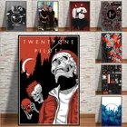 Популярная абстрактная музыкальная лента twenty one pilot rock со звездами, Современная роспись, декор для гостиной и дома