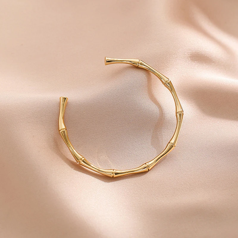 Новый дизайн 2021 бамбуковый браслет регулируемого размера для женщин модная