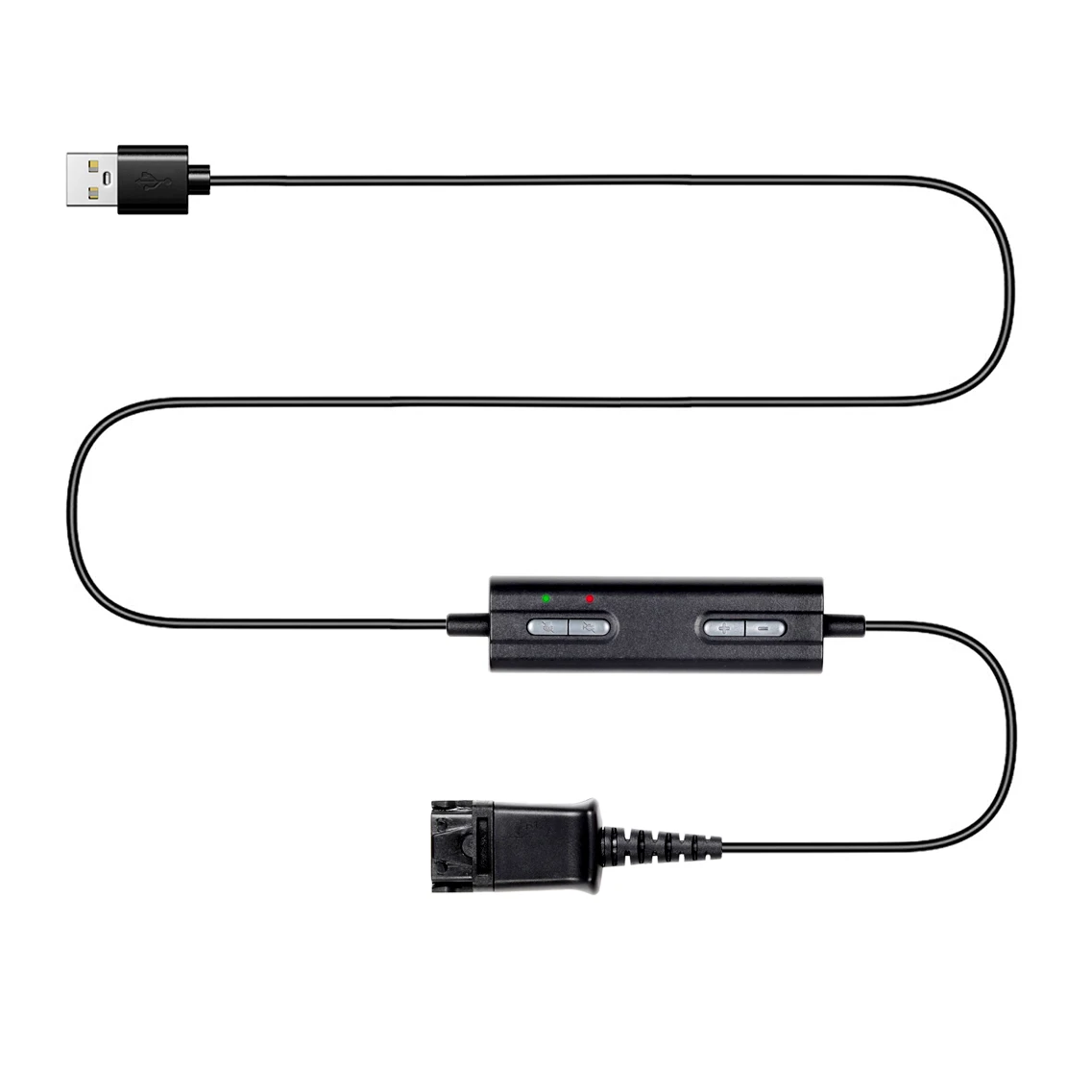 Быстрое отключение к USB кабелю с переключателем громкости и отключения звука для