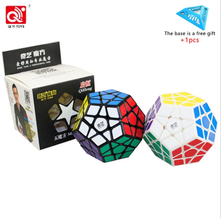 QIYI 3X3 Megaminxeds магический куб черно-белый скоростной Профессиональный 12 сторонний