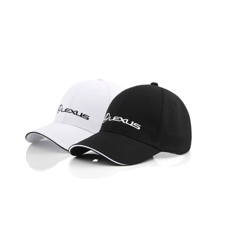 

Wholesale Unisex Hat for Lexus Baseball Cap Casual Embroidery Fashion Adjustable Snapback Cotton Bend Visor Sun Caps Black Hat