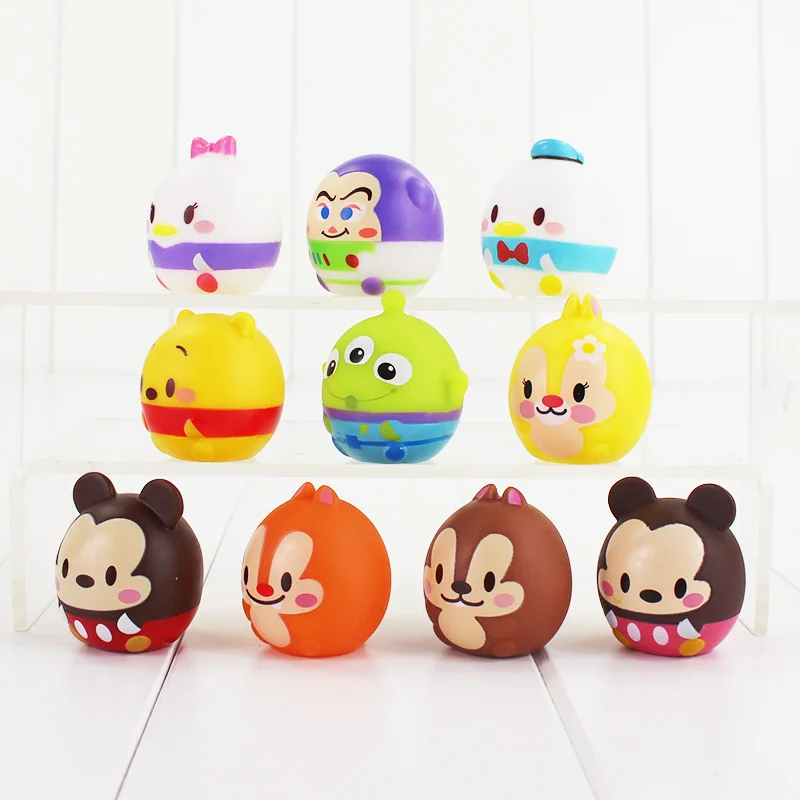 10 шт./лот виниловые фигурки Минни Маус Дональд Дак ромашка История игрушек Базз