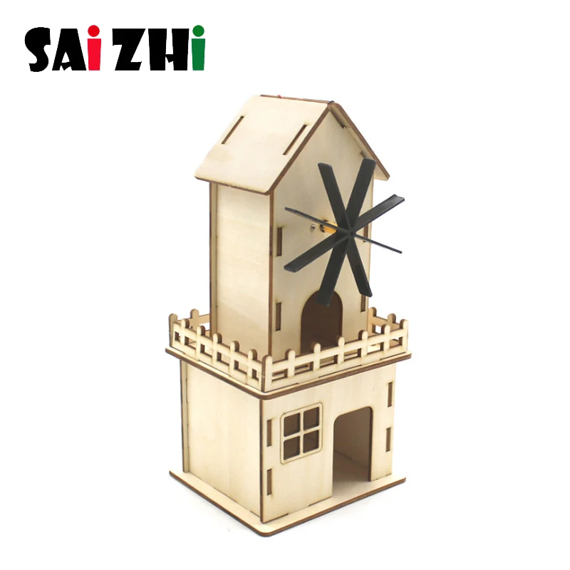 Домики Saizhi на солнечной батарее детские развивающие креативные игрушки 3D