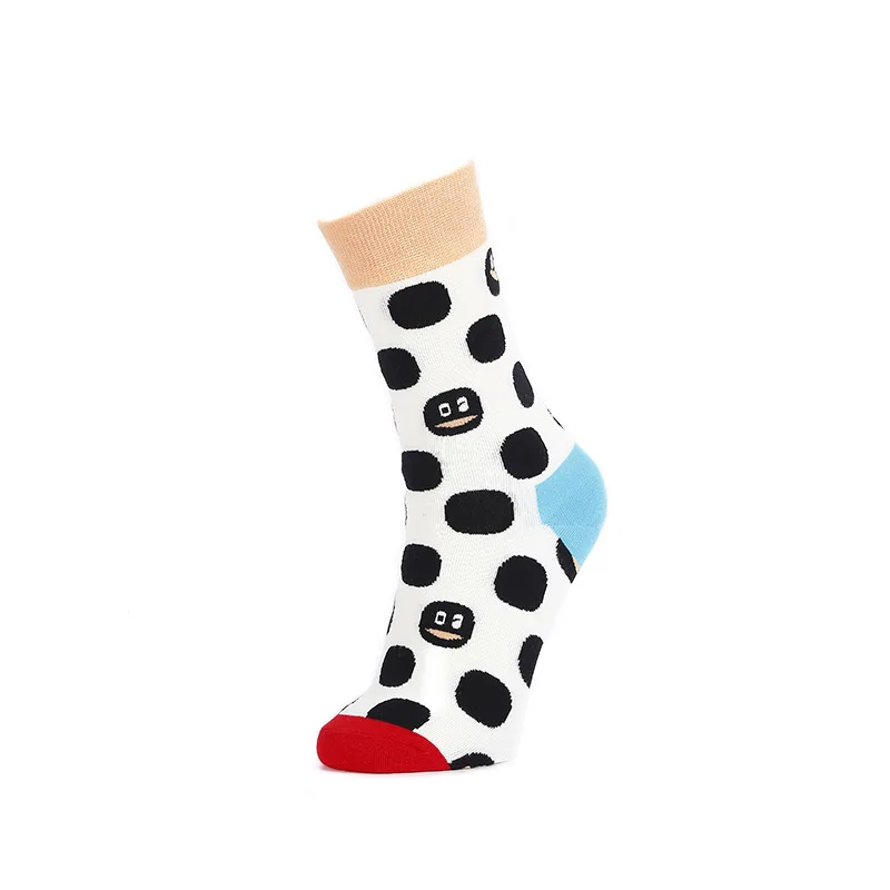 

Street Style Cotton Tube Socks Autumn Ins Tide Color Matching Stockings European and American Sports Skateboard