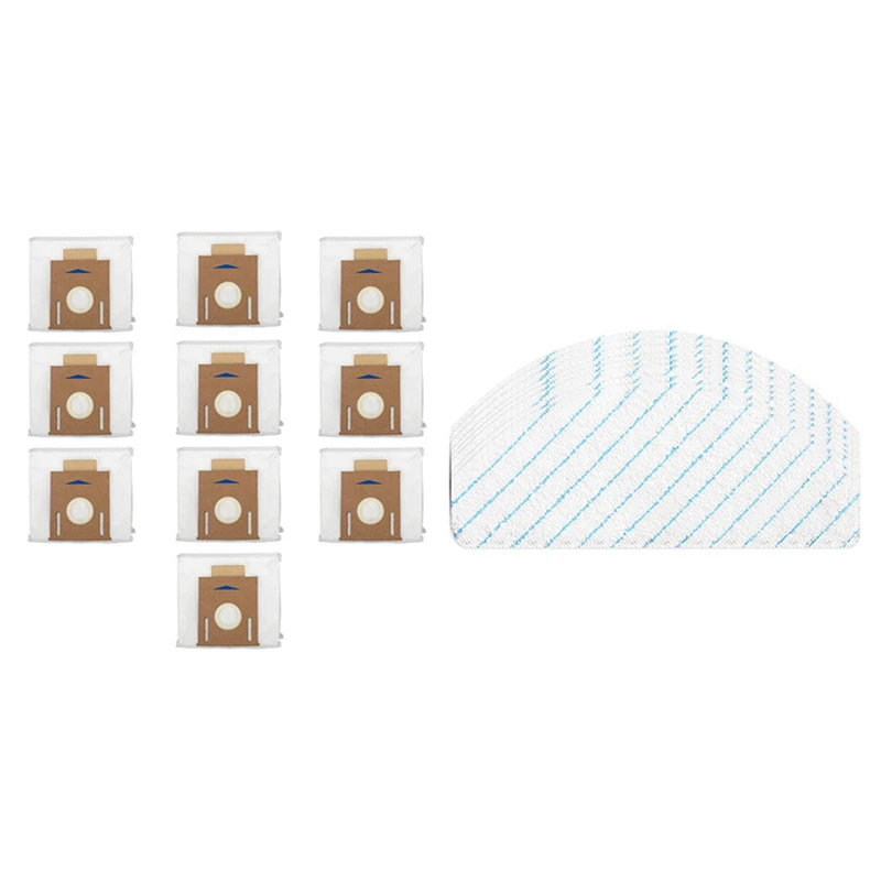 

2 Set Vacuum Cleaner Part: 1 Set Disposable Mop Pads & 1 Set Replacement Vacuum Filter Bags