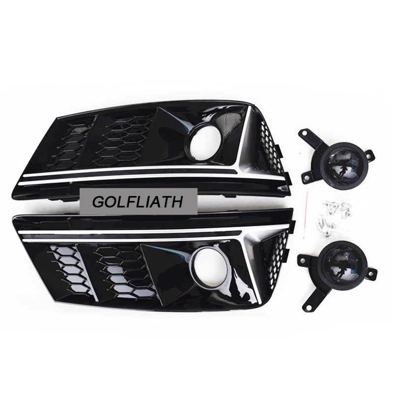 GOLFLIATH Новый A4 B9 обновление до RS4 стиль мед гребень противотуманный светильник