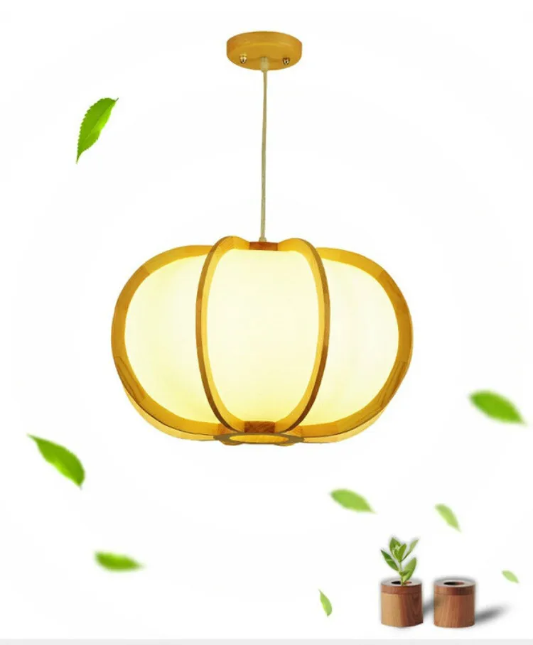 値段 和風ランタン装飾ランプ木製レストランのリビングルームの廊下屋内照明木製のペンダントランプライト