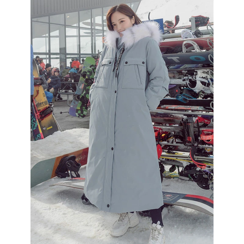 Женские зимние пальто 2019 куртка с меховым воротником зимнее плотное теплое