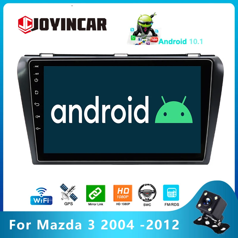 

2Din 9 Inch Android 10 2.5D Car MP5 Multimedia Player 2G+32G Wifi Bluetooth FM Radio for Mazda 3 Maxx Axela 2004 -2012 GPS Navi