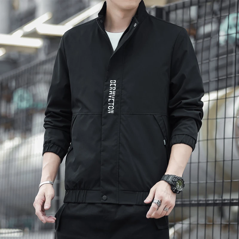 

2021 spring and autumn new fashion Russian version trend casual jacket men's baseball uniform tide clothes