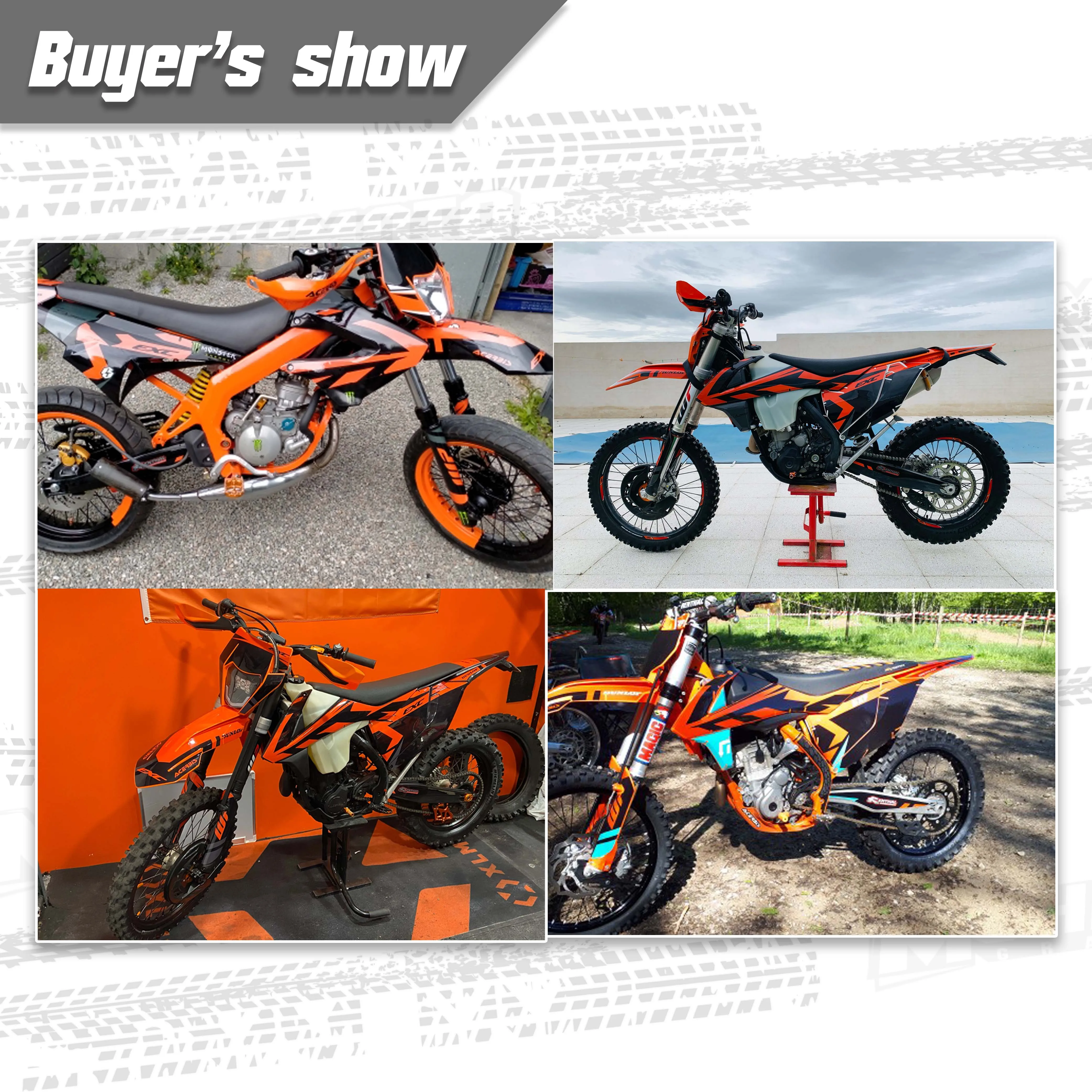 MCHMFG for KTM 125 250 300 350 450 SX SXF 2016 2017 2018 EXC EXCF XCW 2019 Graphics Backgrounds Stickers Kit Decal | Автомобили и