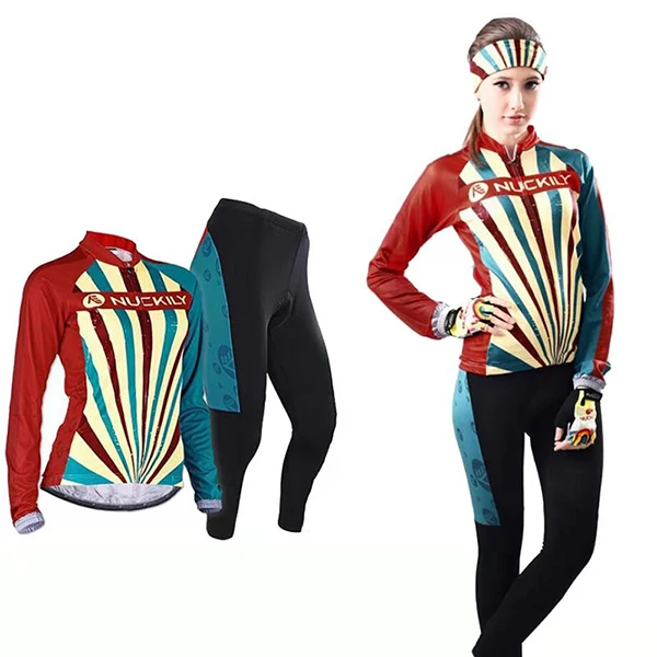 Jersey and Pants Одежда для велоспорта Женский комплект зимний термальный флис велосипед Джерси теплый велосипед одежда женское платье mtb спортивный костюм униформа для тела - Цвет: Jersey and Pants