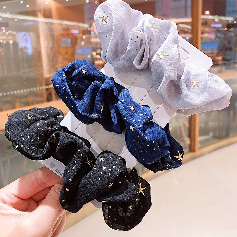 Эластичные резинки для волос в виде Золотой пентаграммы женщин и девушек