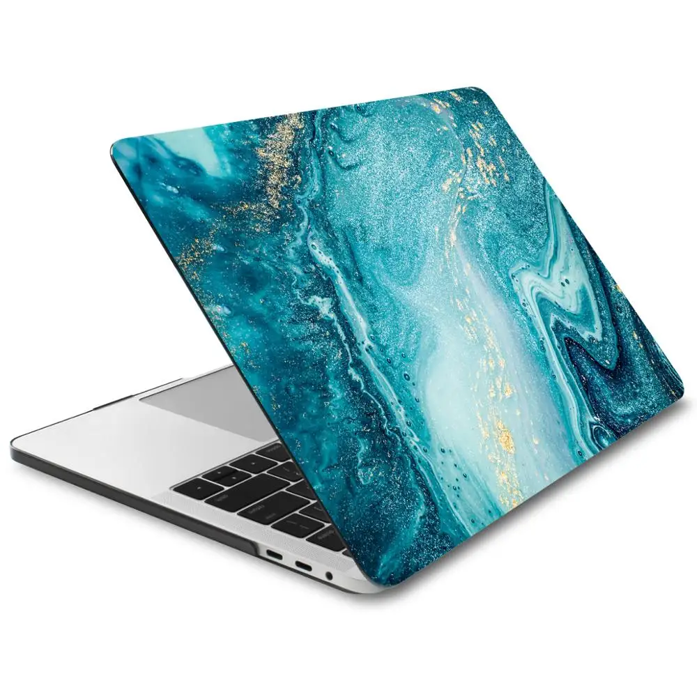 Для MacBook Pro Air retina 13 15 Touch Bar 2019 A2159 A1707 A1990 A1706 хрустальный Жесткий мраморный чехол для