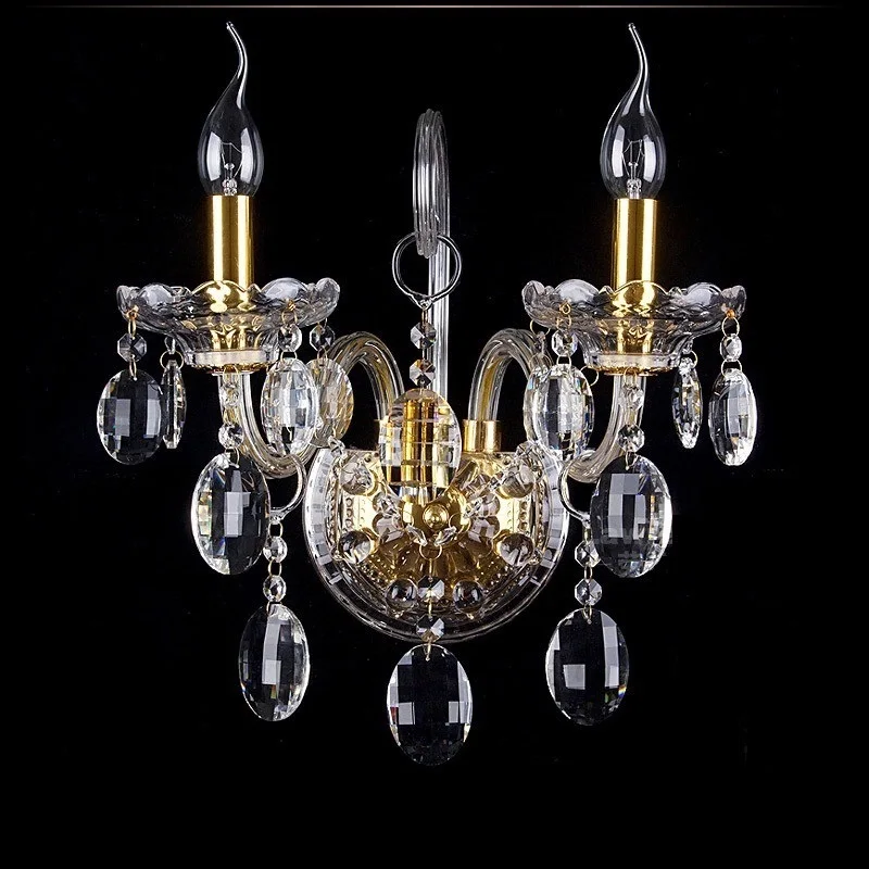 Модная Хрустальная настенная лампа бесплатная доставка настенное бра