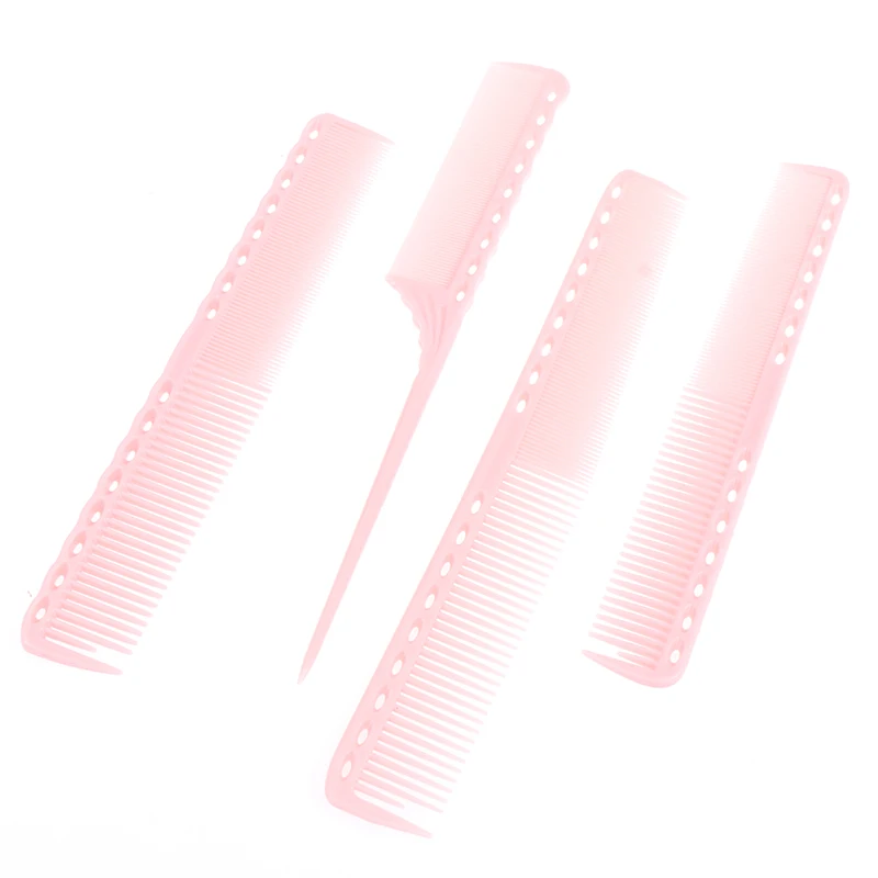 

1PC Hairdressing Scale Pointed Tail Comb Hairdressing Hair Styling Rat Tail Comb Pink Plastic Fine-tooth Hair Comb Beauty