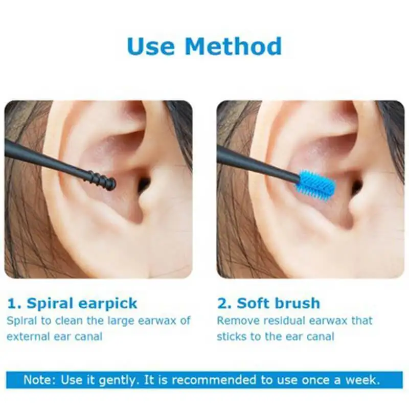 3 шт. Mintiml NeWorld Earpick 360 градусов мягкий спиральный ушной Пинцет двухсторонний