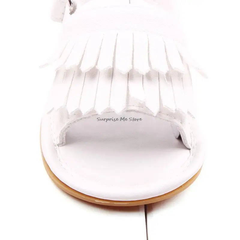 Сандалии с кисточками для маленьких девочек и мальчиков пляжные тапочки малышей