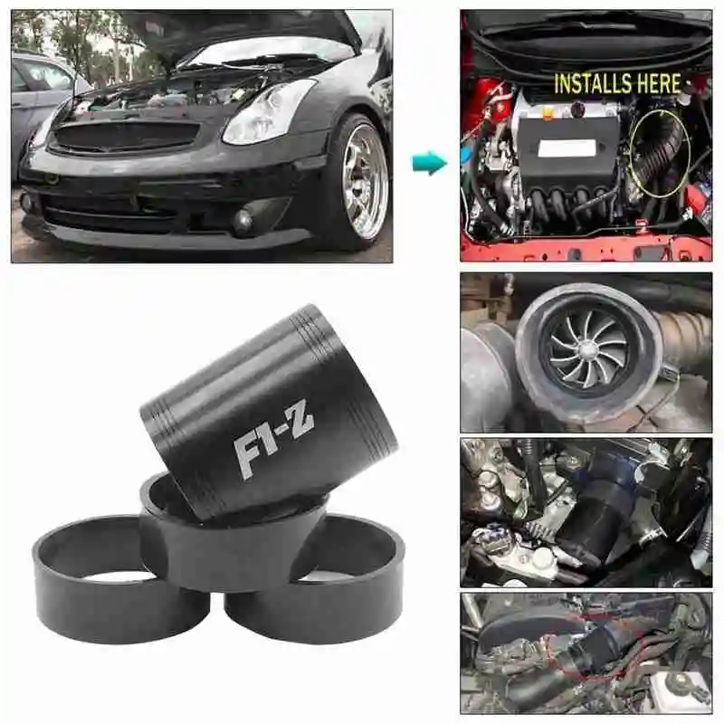 Черный Автомобильный двусторонний Турбокомпрессор 1 шт. модифицированный