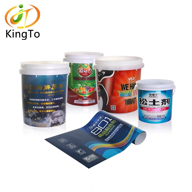 

Hot sale pet iml in mould label for plastic container/bucket