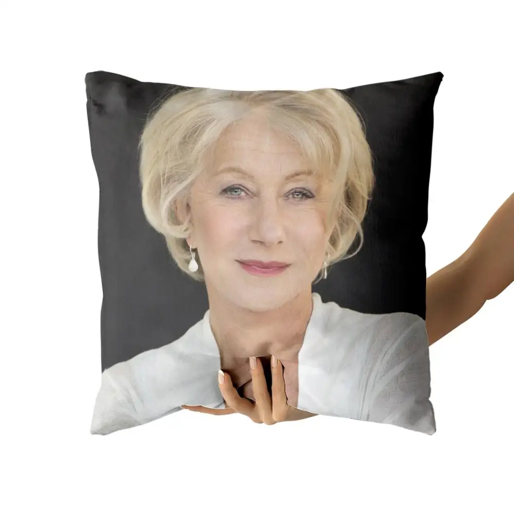 Подушки на заказ Хелен Миррен из хлопка и холста наволочки диванные подушки