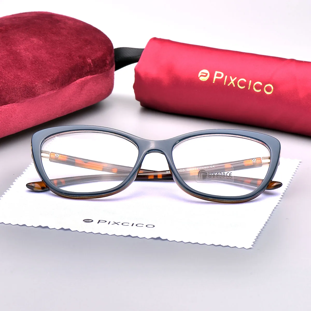 Pixcico B45737 кошачий глаз очки оправа женские роскошные брендовые оптические модные