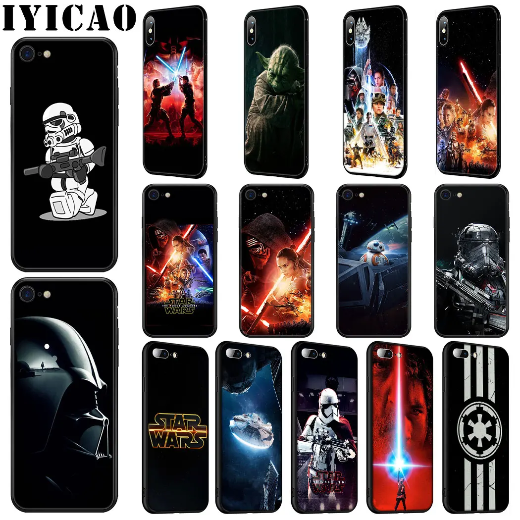 IYICAO Звездные войны комикс Дарт Мягкий силиконовый чехол для iPhone 11 Pro Max XR X XS Max 6 6S 7 8 Plus 5 5S SE чехол для телефона